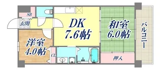 ワコーレ上沢【6階】の間取り