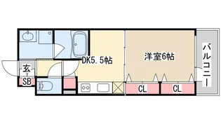 プレジール三ノ宮3【5階】の間取り