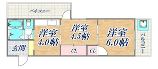 グレースシャトー【2階】の間取り