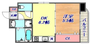 ウェルコート岡本【6階】の間取り