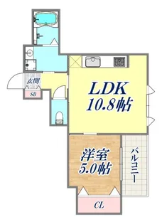 Avenir旭ヶ丘【1階】の間取り