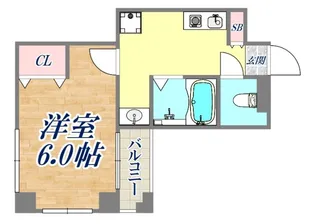CITY SPIRE神戸元町2【9階】の間取り