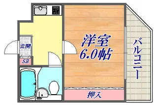 BIG1神戸【2階】の間取り