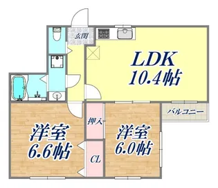 新神戸サンコーポ【3階】の間取り