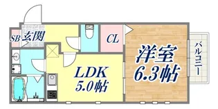 J・グランデ神戸谷上【1階】の間取り