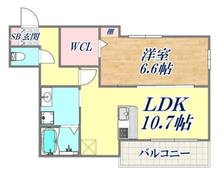 エルフォルク新神戸【3階】の間取り