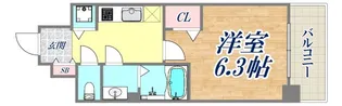 プレサンス新神戸駅前【5階】の間取り