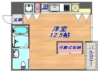 エス・キュート魚崎【5階】の間取り