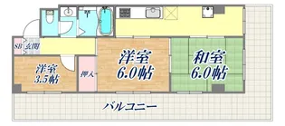 メイクアップハイツ須磨浦【3階】の間取り