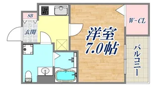 ル・レーヴKAWANISHI【2階】の間取り