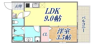 アバンティオ御崎公園【3階】の間取り