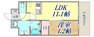 新神戸Vita【4階】の間取り