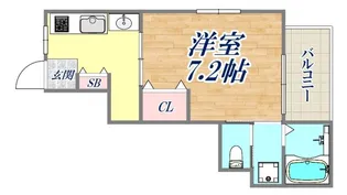 宝ハイツ【4階】の間取り