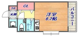 ワコーレプラティーク神戸深江駅前【3階】の間取り