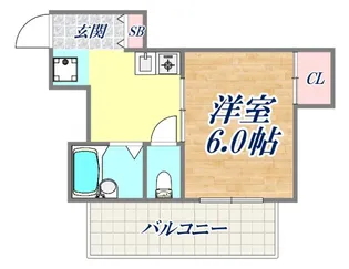 シャトー春日野【4階】の間取り