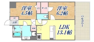 ワコーレ元町セリュックス【10階】の間取り