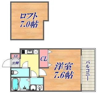 ワコーレヴィアーノ神戸上筒井通EAST【1階】の間取り