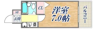 エスリード三宮第2【3階】の間取り