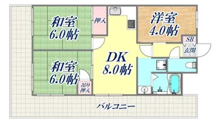 グリーンハイツ青木【5階】の間取り