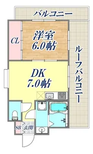 ウェルコート岡本【7階】の間取り