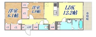 サンパティーク東町【1階】の間取り