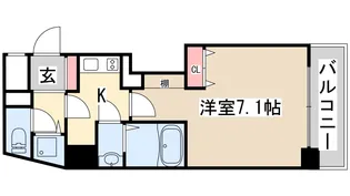 パシフィックレジデンス神戸八幡通【10階】の間取り