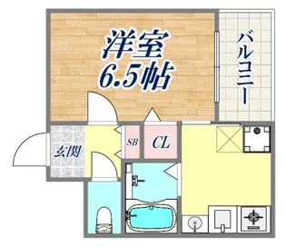 ラナップスクエア神戸県庁前【11階】の間取り