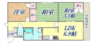 メルローズ本山【4階】の間取り