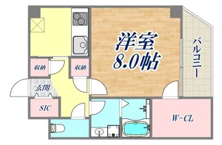 1Kの間取り画像