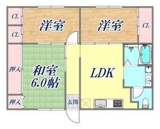 グランビュー塩屋【5階】の間取り