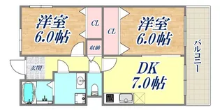 グリーンレジデンス須磨【5階】の間取り