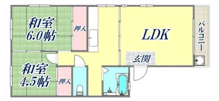 ランマンション【3階】の間取り