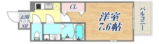 エスプレイス神戸ウエストモンターニュ【6階】の間取り