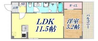 Apartment Olivier【1階】の間取り