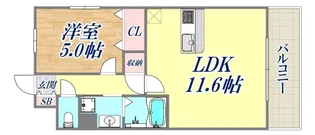 プレ・ラ・メール御影2【5階】の間取り