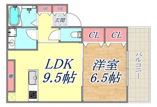 KARIN御崎公園【1階】の間取り