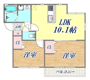 ブルージュ板宿【2階】の間取り