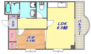 ビエント六甲3【301号室】の間取り
