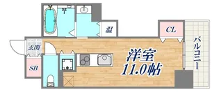 レジディア神戸磯上【10階】の間取り