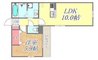 フルール花隈町【1階】の間取り