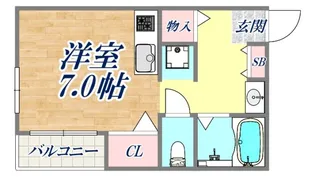 クレスト魚崎南【1階】の間取り