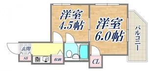 ル・パレ将軍【4階】の間取り