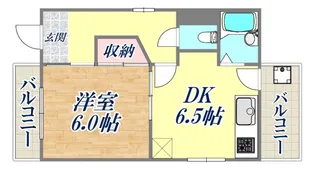サカイマンション【1階】の間取り
