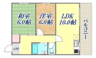 合和マンション【3階】の間取り