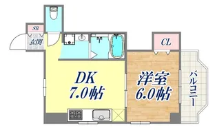 セイシェル神戸【5階】の間取り