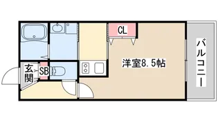 エストーネハーバーランド【8階】の間取り