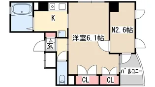プリオーレ神戸2【2階】の間取り