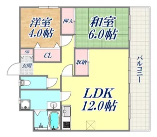 サンテラス垂水【3階】の間取り