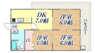 グレイスハイツ御蔵菅原【5階】の間取り