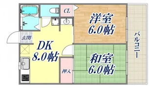 ベルビューハイツ【2階】の間取り